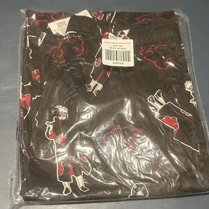 Naruto & Friends AOP Sleep Pants- Anime Themed Black and Red Pajama Pants